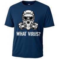What Virus Funny Gas Mask Cooling Performance Crew T-Shirt