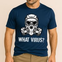 What Virus Funny Gas Mask Cooling Performance Crew T-Shirt