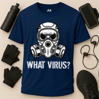 What Virus Funny Gas Mask Cooling Performance Crew T-Shirt