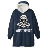 What Virus Funny Gas Mask Hooded Wearable Blanket