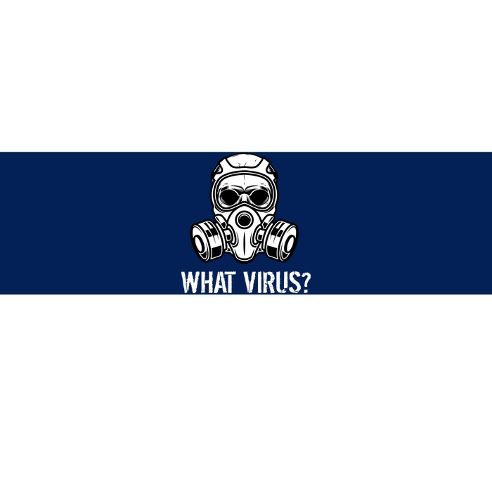 What Virus Funny Gas Mask Bumper Sticker