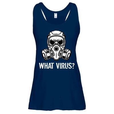 What Virus Funny Gas Mask Ladies Essential Flowy Tank