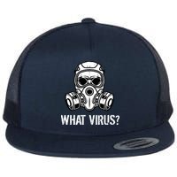 What Virus Funny Gas Mask Flatbill Hat