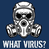What Virus Funny Gas Mask Flatbill Hat