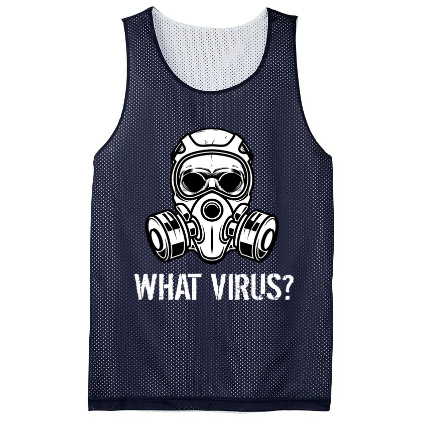 What Virus Funny Gas Mask Mesh Reversible Basketball Jersey Tank