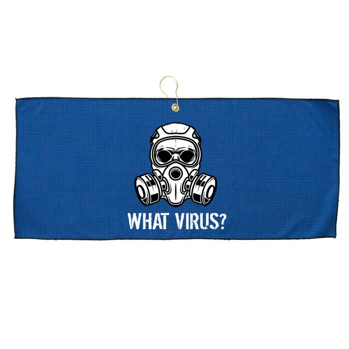 What Virus Funny Gas Mask Large Microfiber Waffle Golf Towel