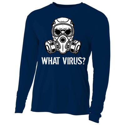 What Virus Funny Gas Mask Cooling Performance Long Sleeve Crew