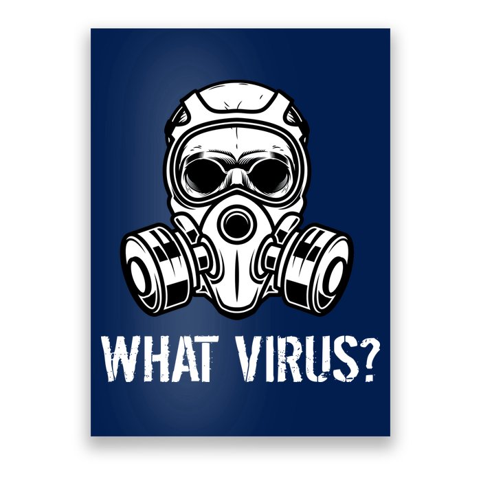 What Virus Funny Gas Mask Poster