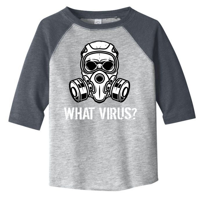 What Virus Funny Gas Mask Toddler Fine Jersey T-Shirt