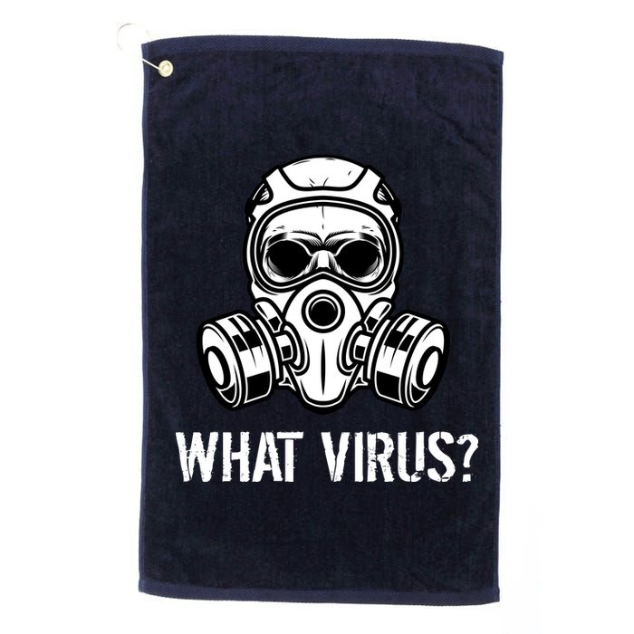 What Virus Funny Gas Mask Platinum Collection Golf Towel