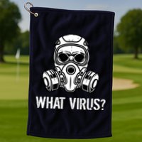 What Virus Funny Gas Mask Golf Towel