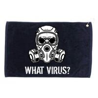 What Virus Funny Gas Mask Grommeted Golf Towel