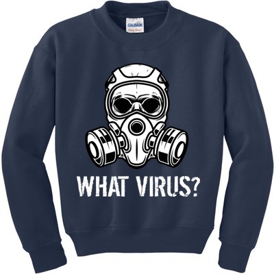 What Virus Funny Gas Mask Kids Sweatshirt