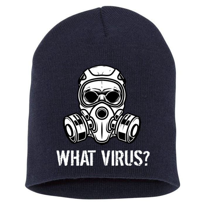 What Virus Funny Gas Mask Short Acrylic Beanie