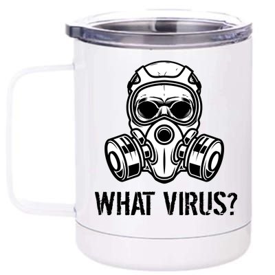 What Virus Funny Gas Mask 12 oz Stainless Steel Tumbler Cup