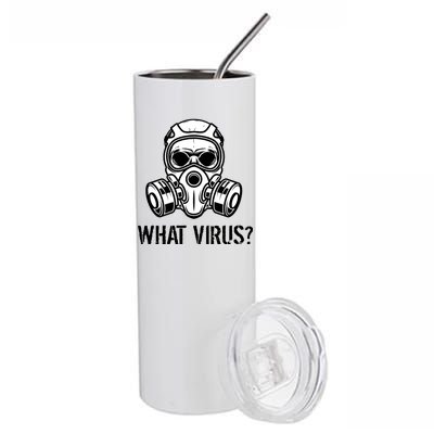 What Virus Funny Gas Mask Stainless Steel Tumbler