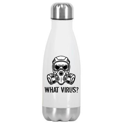 What Virus Funny Gas Mask Stainless Steel Insulated Water Bottle