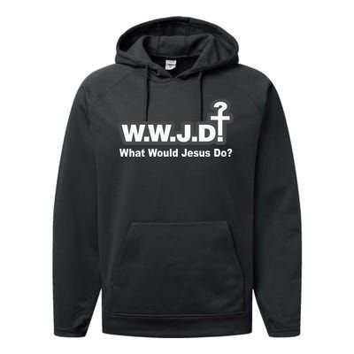 What Would Jesus Do WWJD? Performance Fleece Hoodie