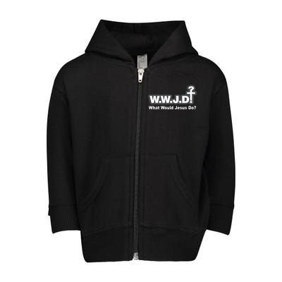 What Would Jesus Do WWJD? Toddler Zip Fleece Hoodie