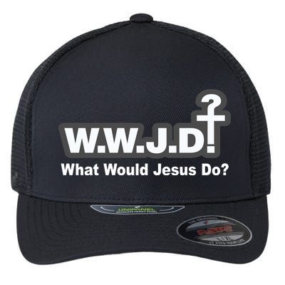 What Would Jesus Do WWJD? Flexfit Unipanel Trucker Cap