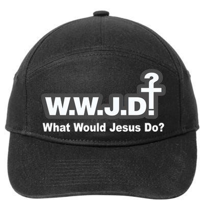 What Would Jesus Do WWJD? 7-Panel Snapback Hat