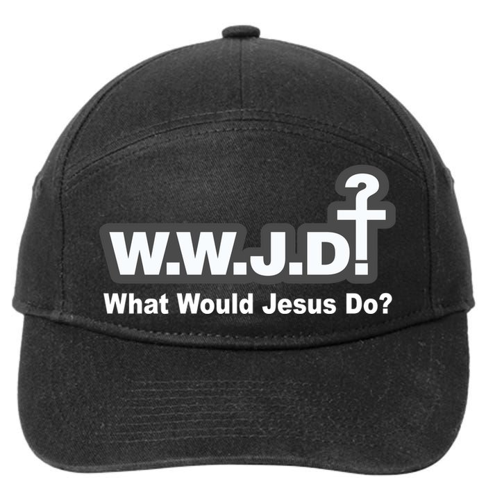 What Would Jesus Do WWJD? 7-Panel Snapback Hat