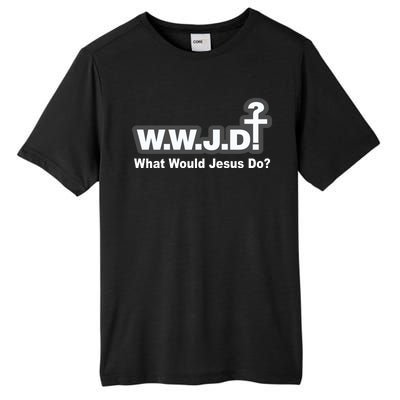 What Would Jesus Do WWJD? Tall Fusion ChromaSoft Performance T-Shirt