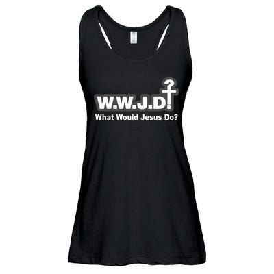 What Would Jesus Do WWJD? Ladies Essential Flowy Tank