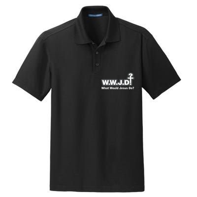 What Would Jesus Do WWJD? Dry Zone Grid Polo