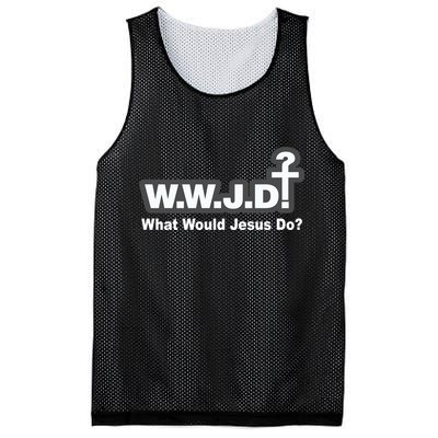 What Would Jesus Do WWJD? Mesh Reversible Basketball Jersey Tank