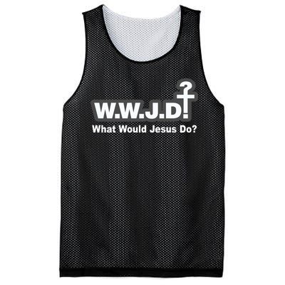 What Would Jesus Do WWJD? Mesh Reversible Basketball Jersey Tank