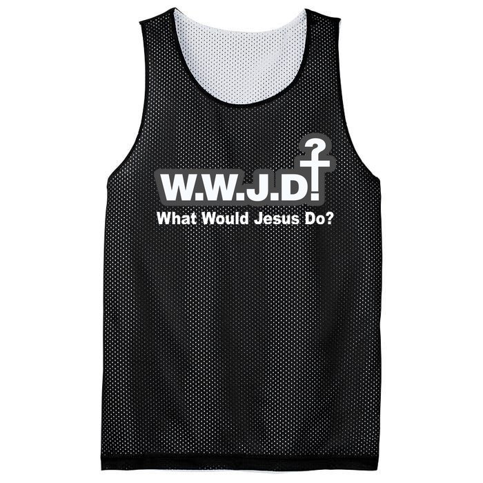 What Would Jesus Do WWJD? Mesh Reversible Basketball Jersey Tank