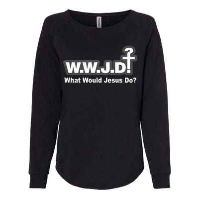 What Would Jesus Do WWJD? Womens California Wash Sweatshirt