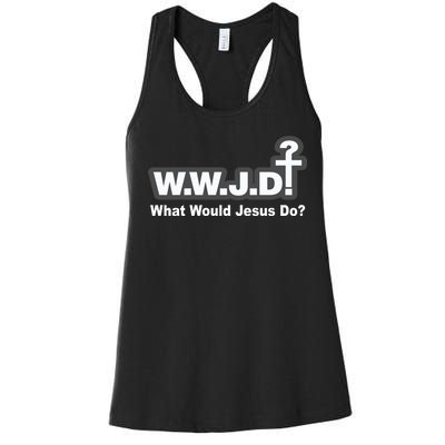 What Would Jesus Do WWJD? Women's Racerback Tank