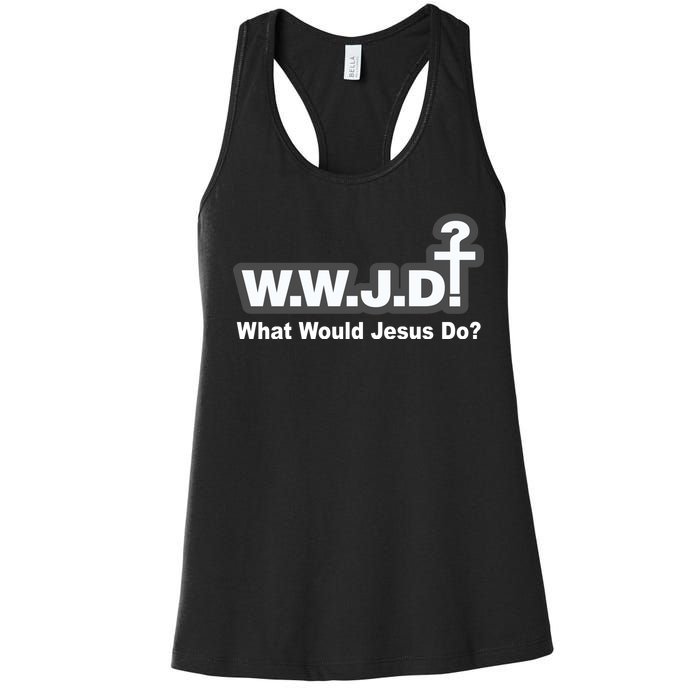 What Would Jesus Do WWJD? Women's Racerback Tank