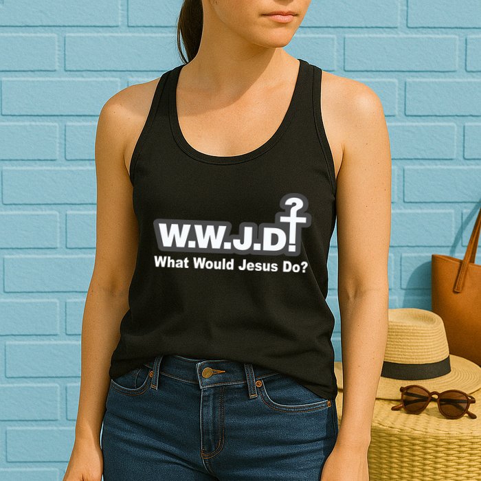 What Would Jesus Do WWJD? Womens Tank Top