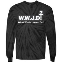 What Would Jesus Do WWJD? Tie-Dye Long Sleeve Shirt