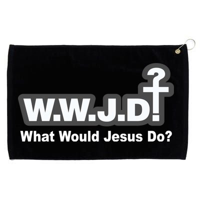 What Would Jesus Do WWJD? Grommeted Golf Towel