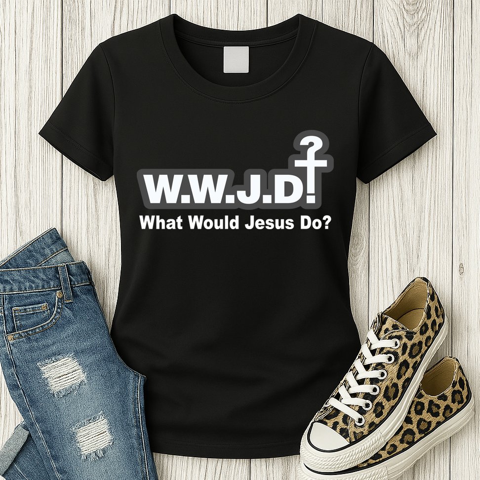 What Would Jesus Do WWJD? Womens T-Shirt