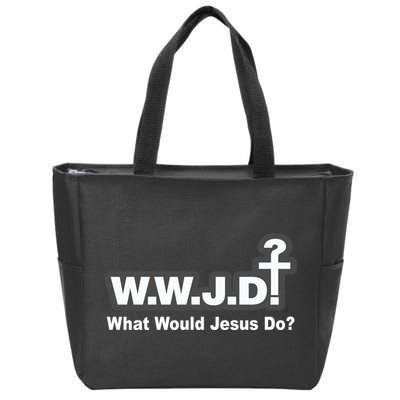 What Would Jesus Do WWJD? Zip Tote Bag