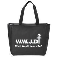 What Would Jesus Do WWJD? Zip Tote Bag