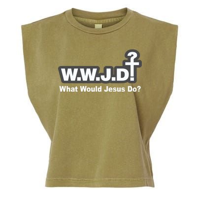 What Would Jesus Do WWJD? Garment-Dyed Women's Muscle Tee