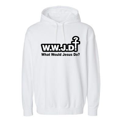 What Would Jesus Do WWJD? Garment-Dyed Fleece Hoodie