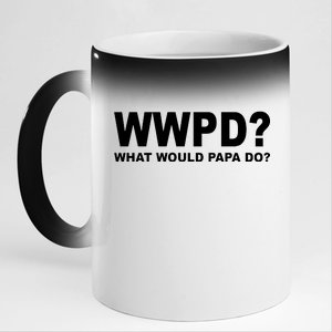 What Would Papa Do? WWPD 11oz Black Color Changing Mug