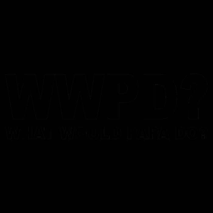 What Would Papa Do? WWPD Baseball Sleeve Shirt