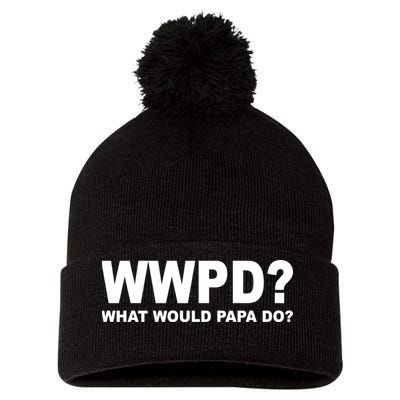 What Would Papa Do? WWPD Pom Pom 12in Knit Beanie