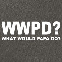 What Would Papa Do? WWPD Cotton Canvas Backpack