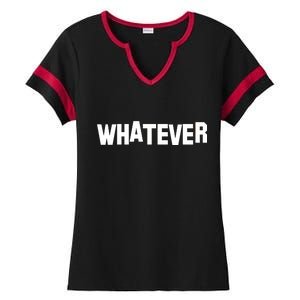 Whatever Ladies Halftime Notch Neck Tee