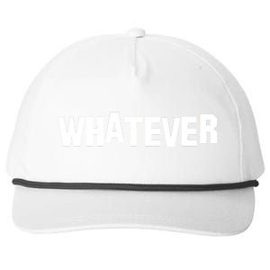 Whatever Snapback Five-Panel Rope Hat