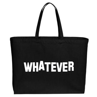 Whatever Cotton Canvas Jumbo Tote